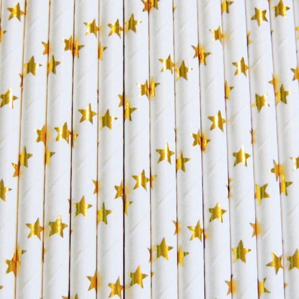 gold star paper straws