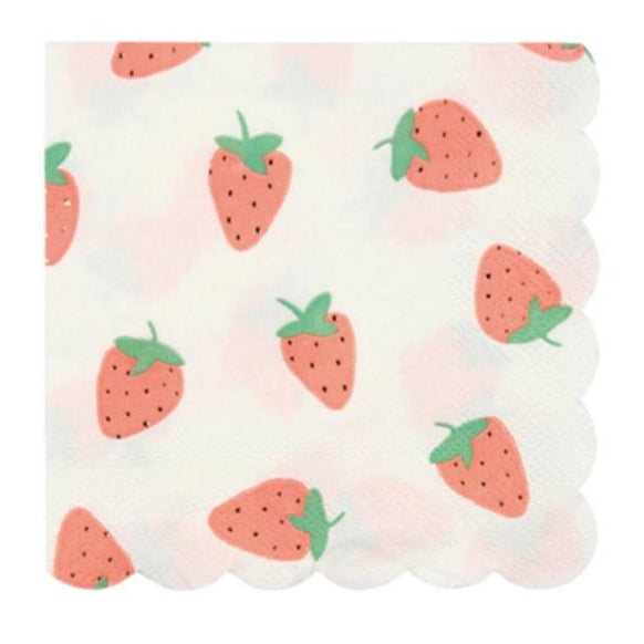 strawberry napkins