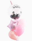 Boba Balloongram in Strawberry Milk Tea