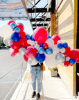 Red White & Blue Balloon Garland To-Go