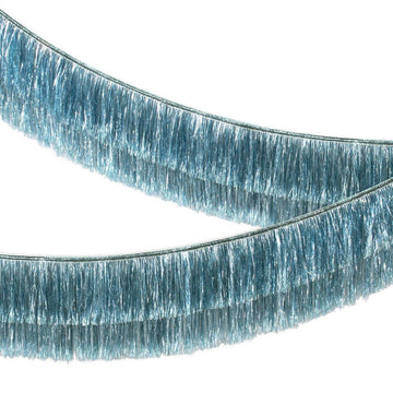 Tinsel Fringe Garland - Blue
