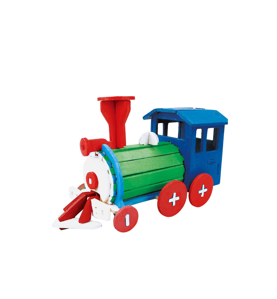 3D Wooden Puzzle Paint Kit - Train