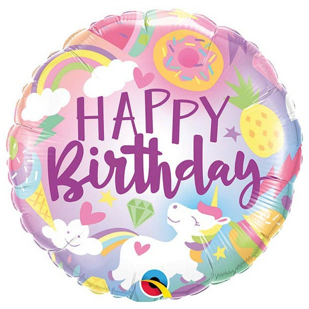 Unicorn & Sprinkles Small Birthday Balloon