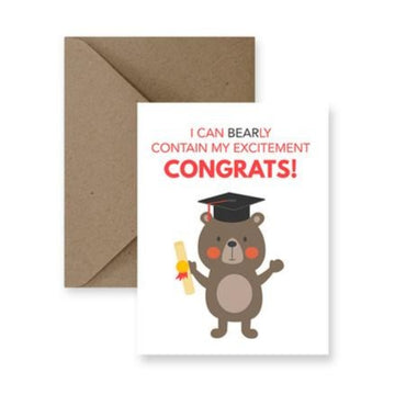 bear congrats graduation greeting card