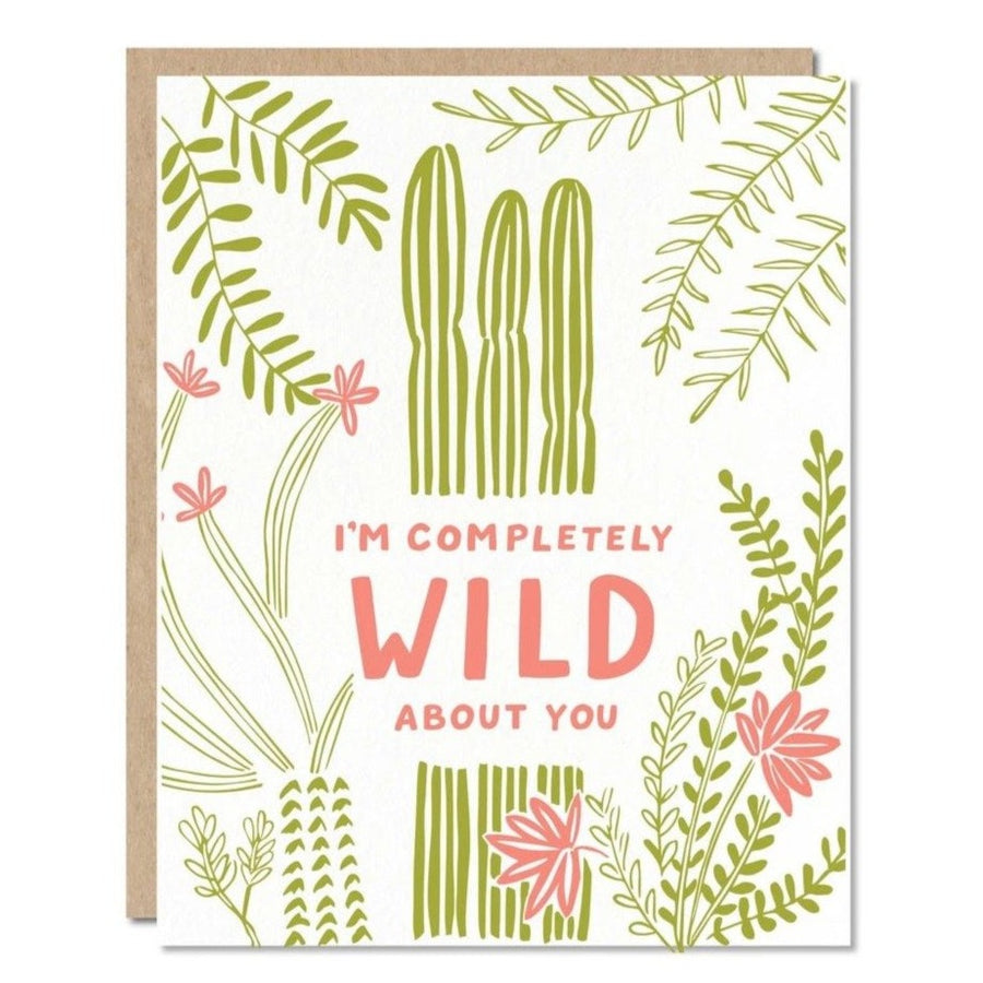 I'm completely wild about you greeting card