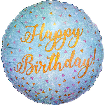 Mint Holographic Birthday Small Balloon