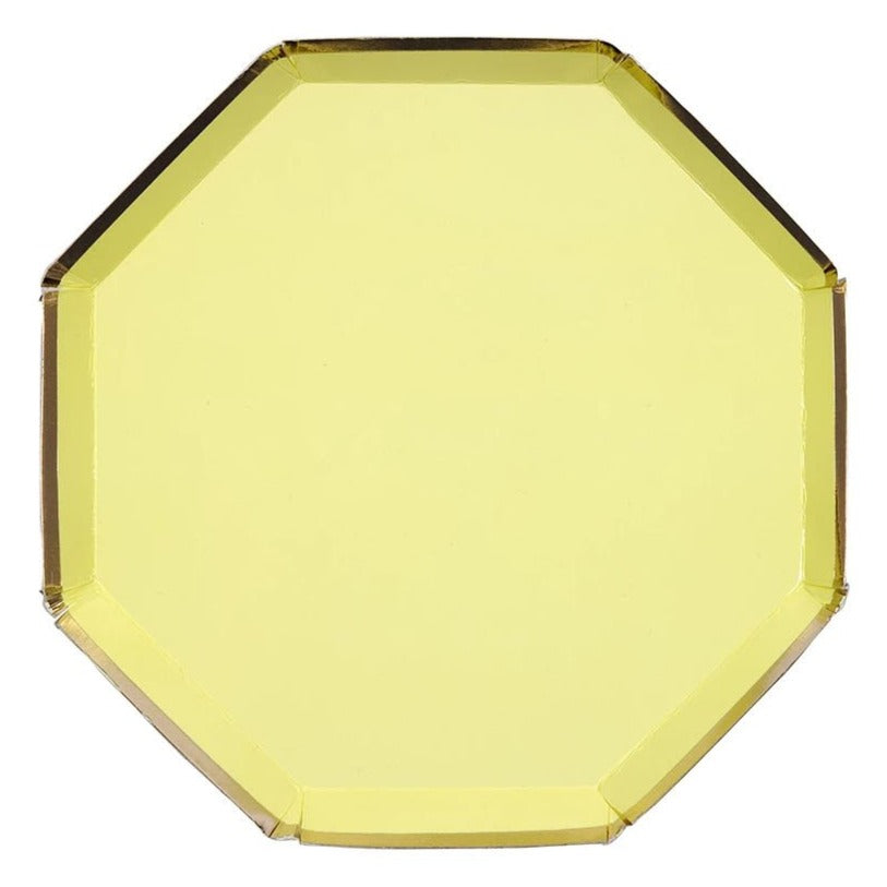 yellow paper plate