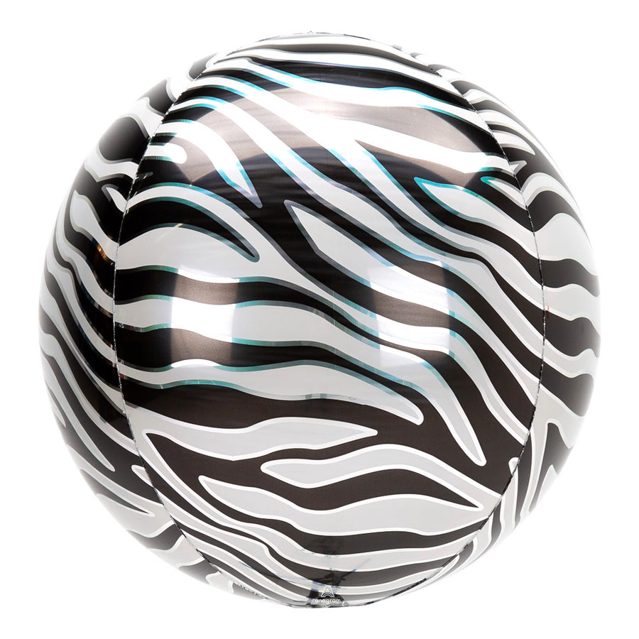 Zebra Print Orb Balloon